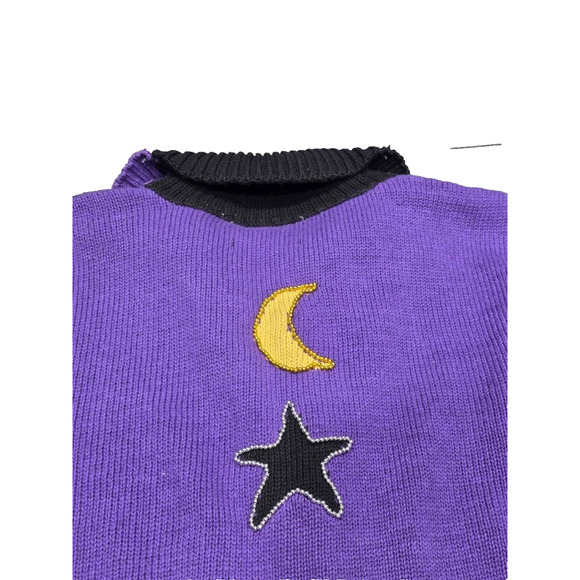 Storybook Knits Owl Button Front Cardigan Buttons Sweater Small Black A004006 - Picture 6 of 9